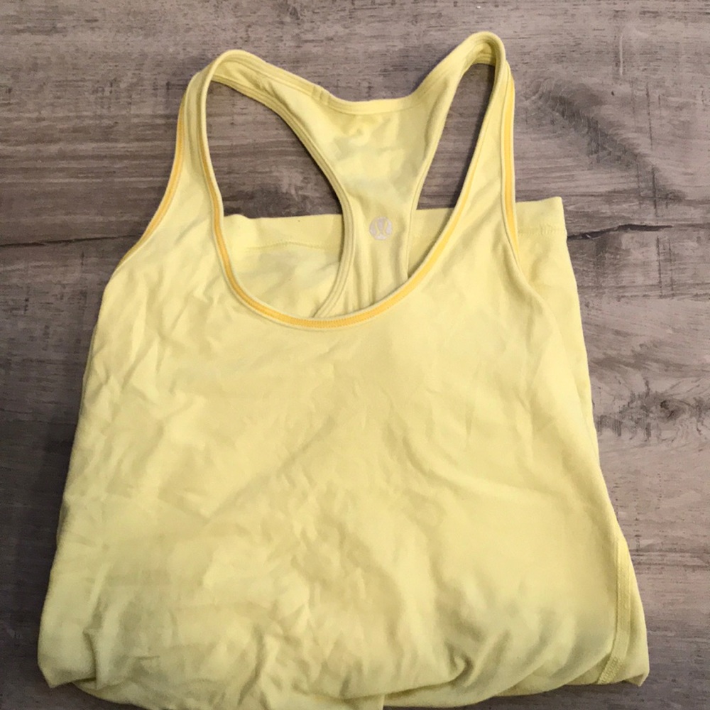Lululemon racerback yellow tank